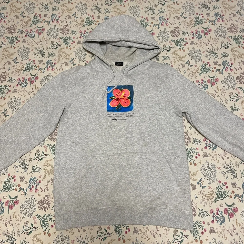 Stussy Hibiscus Men’s Graphic Hoodie - Picture 2 of 9